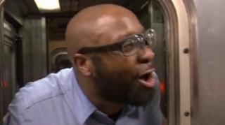 MTA Conductor Raps Subway Information to Riders
