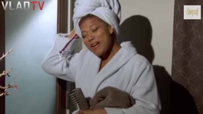 Queen Latifah Spoofs Rihannas Stay Video For Her Show 