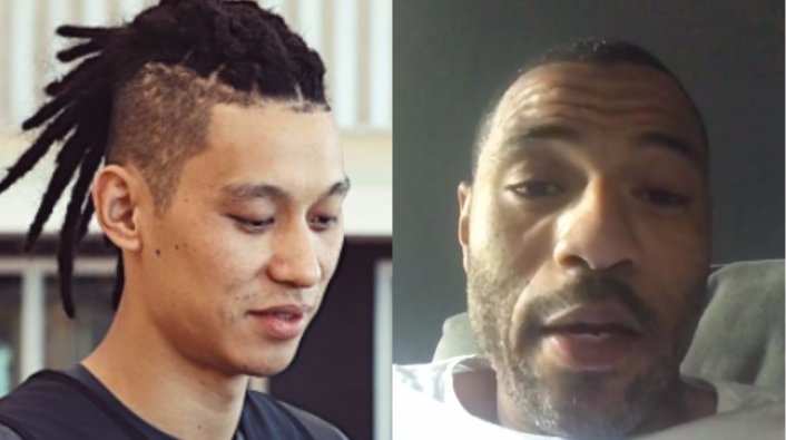 Image: Jeremy Lin Points to Kenyon's Chinese Tat in Reply to Dreadlocks Diss