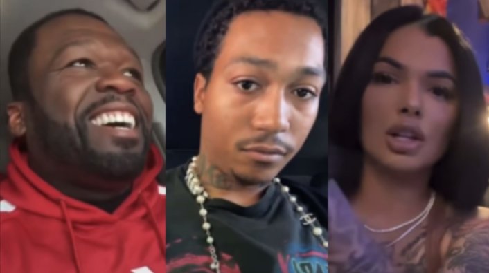 50 Cent Reacts to Celina Powell Putting Lil Meech on Blast