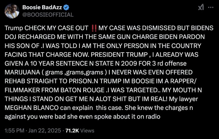 Image: Boosie Asks Donald Trump to Look at His Case Image #2