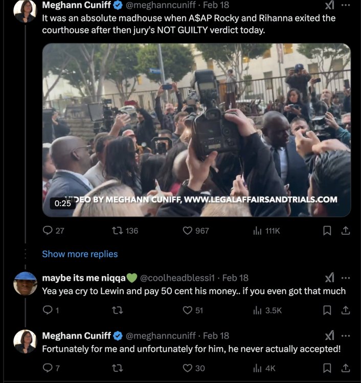 Image: Meghann Cuniff Says She's Thankful 50 Cent Didn't Accept A$AP Rocky Bet Image #2