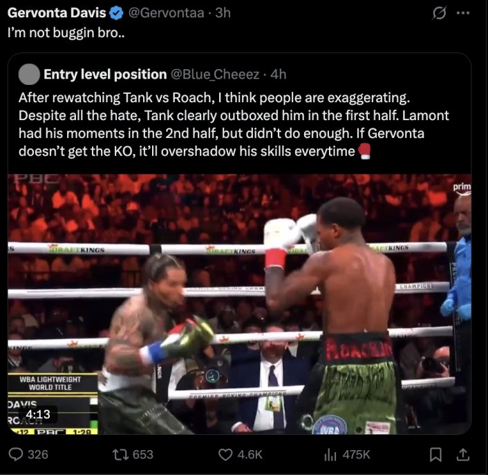 Image: Lamont Roach and Gervonta Davis Trade Shots Online, Gervonta Says Fight Was Taken from Him Image #18