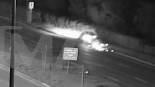 Lil Scrappy Hits Light Pole on Vacant Highway in Surveillance of His Crash