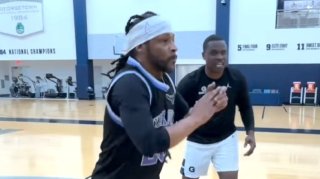 Katt Williams Shows Off His Basketball Skills with NBA Shooting Coach "Lethal Shooter"