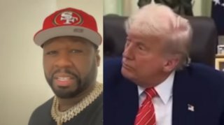 Image: 50 Cent Reacts to Donald Trump Saying He'll Consider Pardoning Diddy "If He's Being Mistreated"