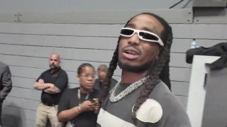 Image: Quavo Slaps Camera Out of Reporter's Hand for Asking About Diddy's Trial