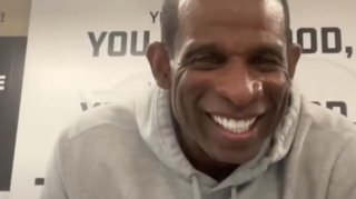Deion Sanders Dodges Karrueche Dating Rumors with a Laugh During Interview